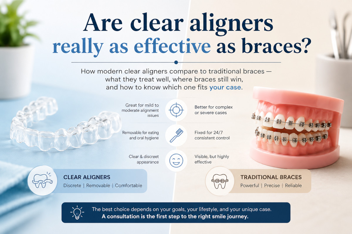 Are clear aligners really as effective as braces?