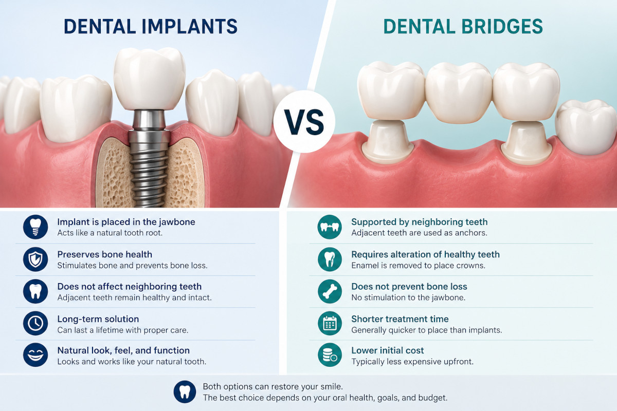 Dental implants vs bridges: which is right for you?
